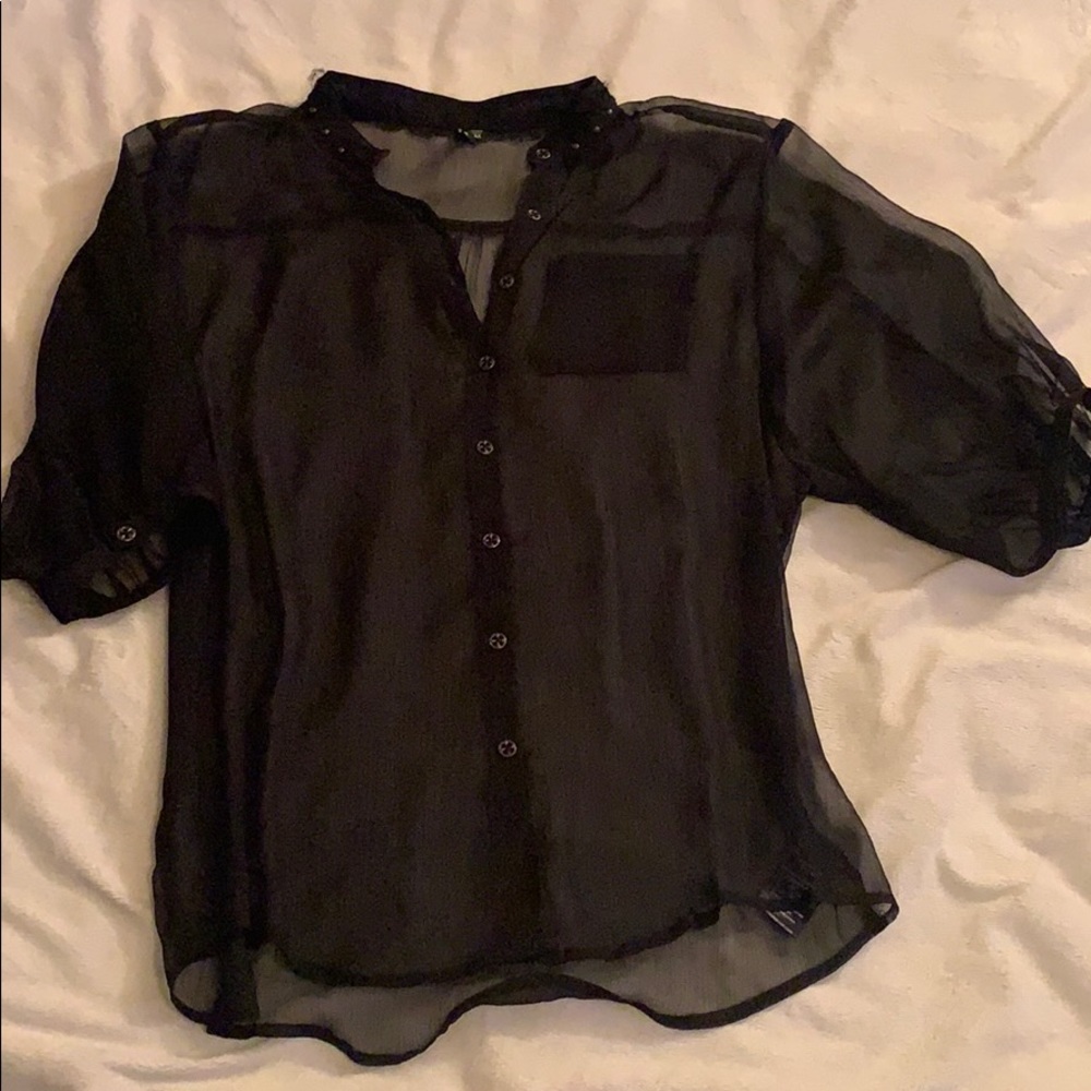 Affliction Black Premium Blouse